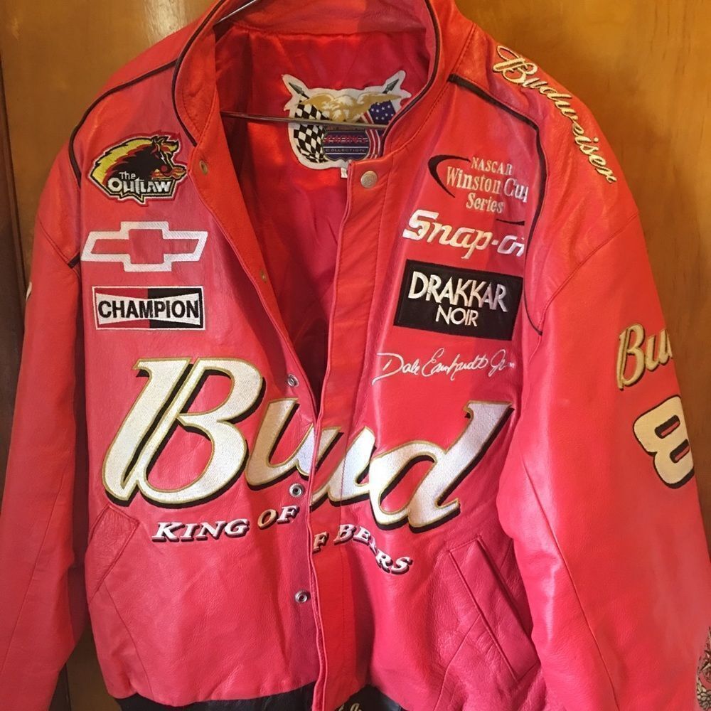 COPY - Jeff Hamilton nascar racing Budweiser vintage beer